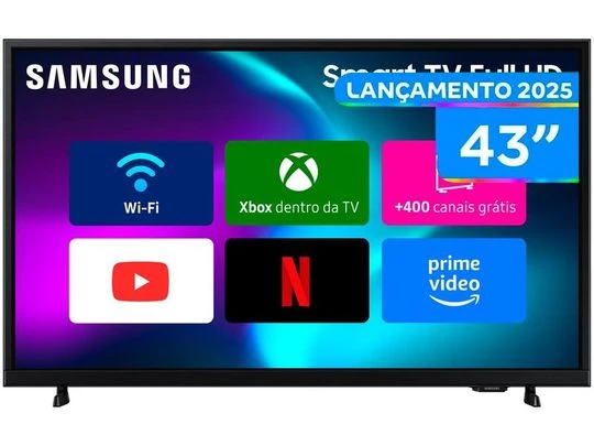 Smart TV Storeunicsamung 43 Polegadas 43F6000F Full HD Tizen Hyper Real