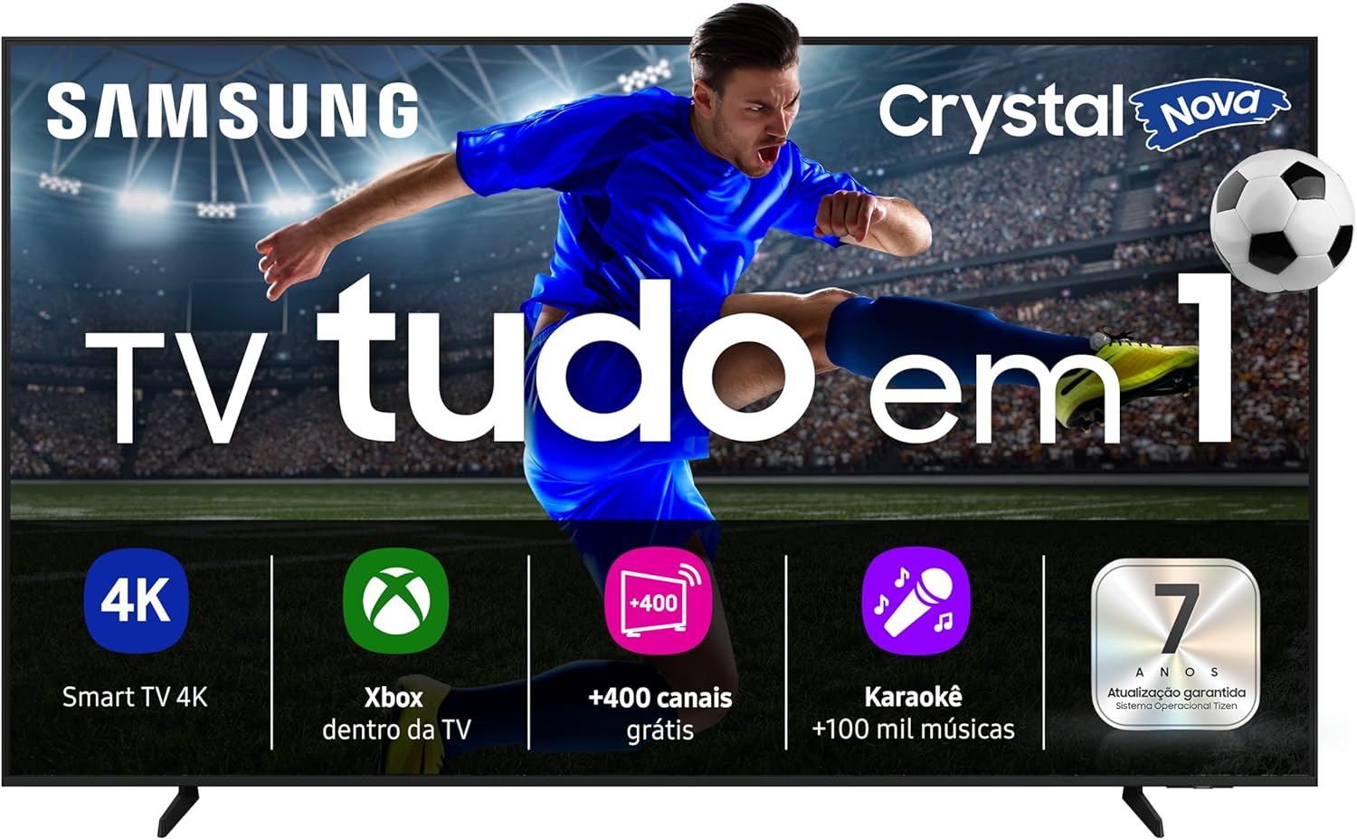 Storeunicsamung Smart TV 43 Polegadas UHD Crystal 4K U8100F 2025